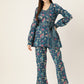 InWeave Blue Kalamkari Co Ord Set - Swadesiicart