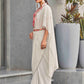 Tikhi Imli Embroidered Kaftan Saree With Belt | Swadesiicart