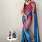 Mitera Pink & Blue Ombre Ready To Wear Saree | Swadesiicart