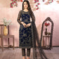 Anaita Navy Blue Embroidered Net Salwar Suit