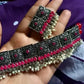 Tehzeeb Creations Women Silver Plated Necklace With Beads And Pearl - Swadesiicart