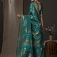 Saree Mall Woven Design Zari Silk Blend Banarasi Saree | Swadesiicart