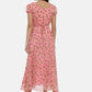 Souchii Women Pink Printed Fit And Flare Beautiful Dress - Swadesiicart