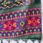 InWeave Fuchsia Strappy Kurta Set Green Patola Dupatta - Swadesiicart