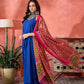 InWeave Ink Blue Strappy Kurta Set Pink Patola Dupatta - Swadesiicart