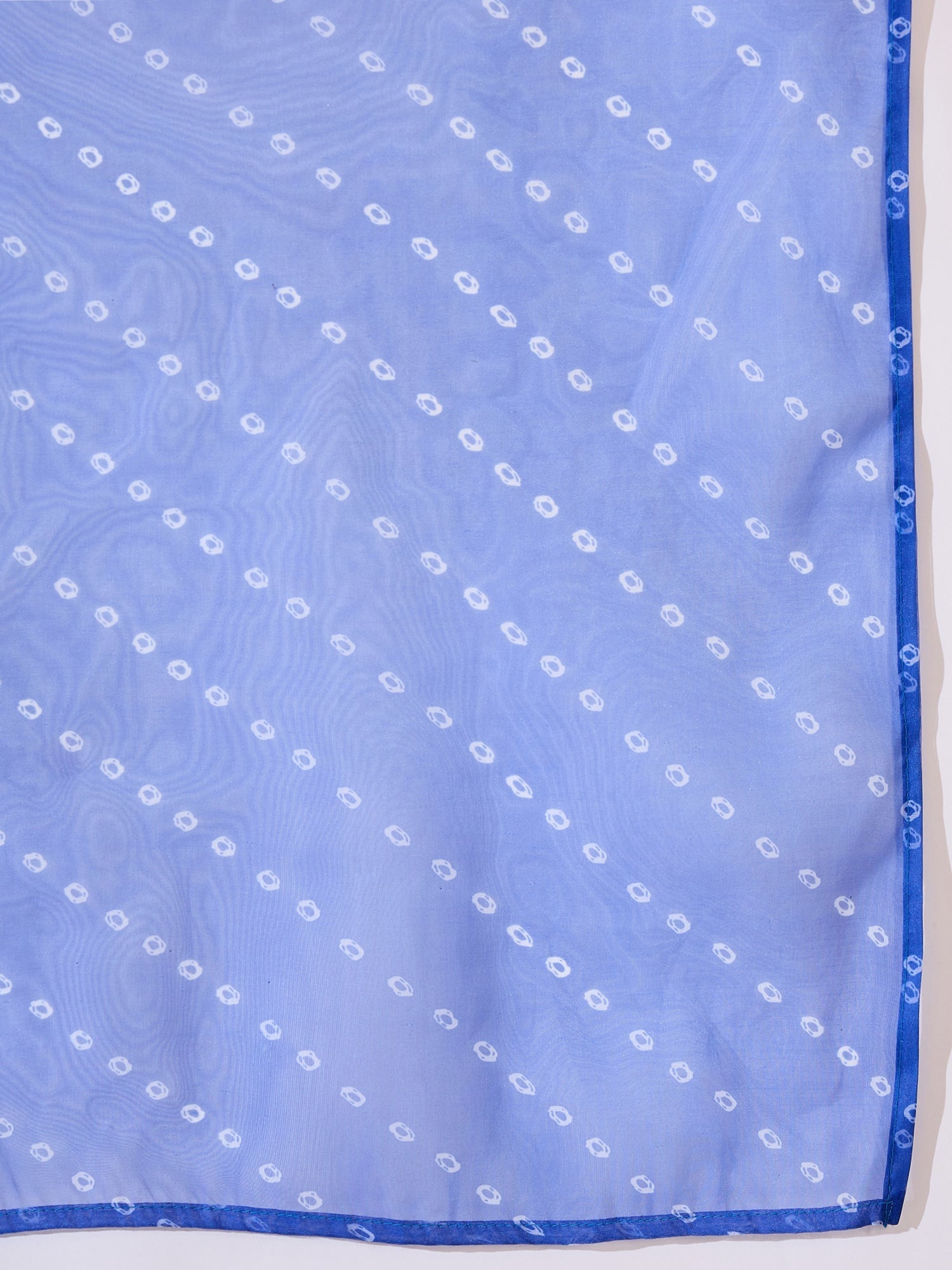 InWeave Fuchsia Strappy Kurta Set Blue Bandhani Or Dupatta - Swadesiicart