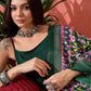 InWeave Green Strappy Kurta Set Green Patola Dupatta - Swadesiicart
