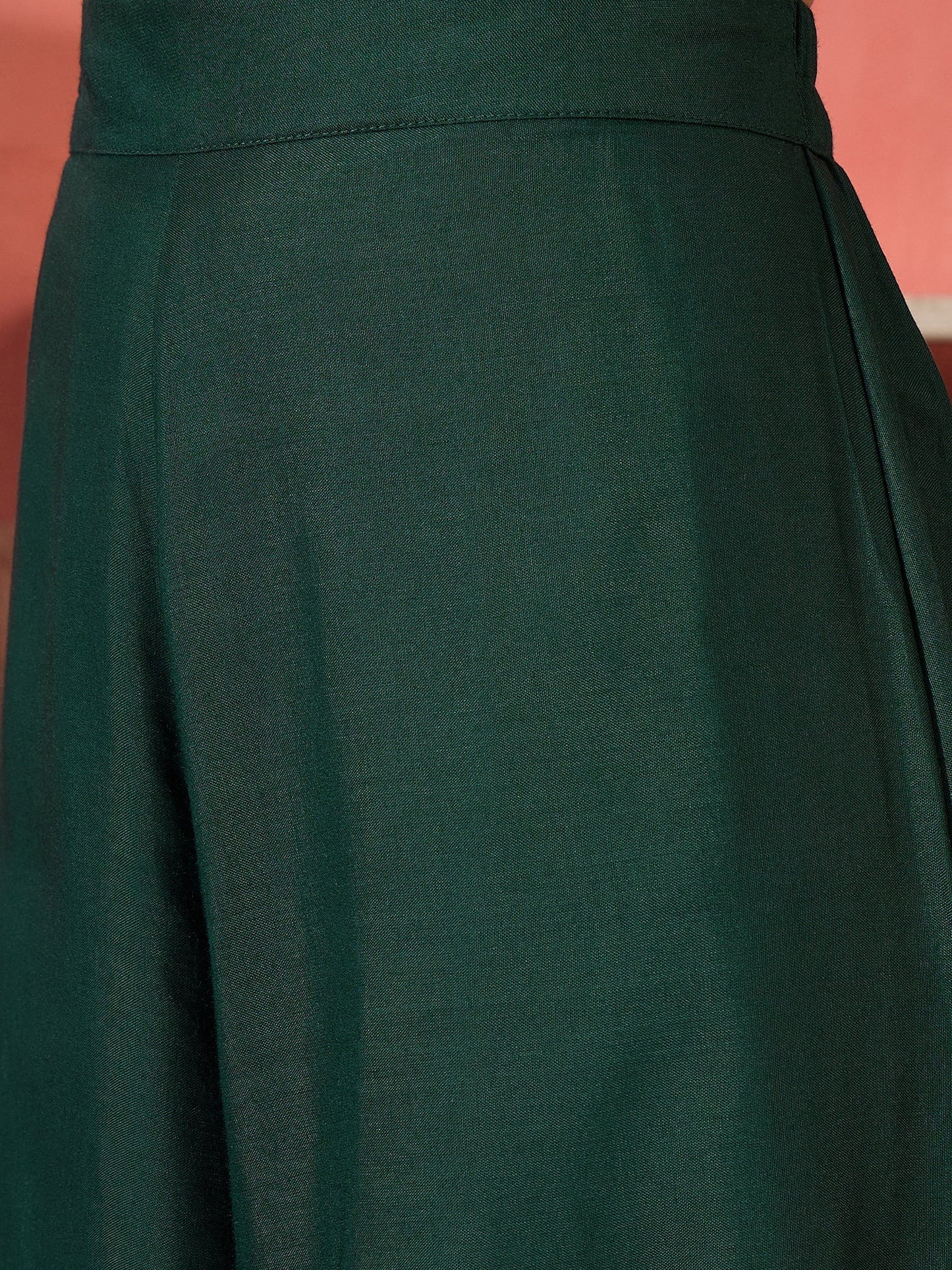 InWeave Green Strappy Kurta Set Green Patola Dupatta - Swadesiicart
