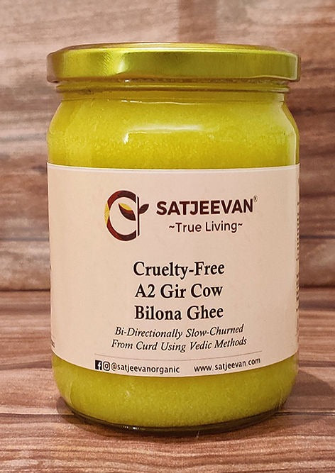 Satjeevan A2 Gir Cow Bilona Ghee | Pure A2 Gir Cow Bilona Ghee | 100% Gir Cow Ghee | Traditional Cow Ghee - Swadesiicart
