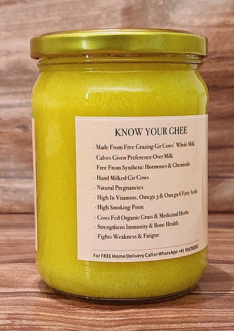 Satjeevan A2 Gir Cow Bilona Ghee | Pure A2 Gir Cow Bilona Ghee | 100% Gir Cow Ghee | Traditional Cow Ghee - Swadesiicart