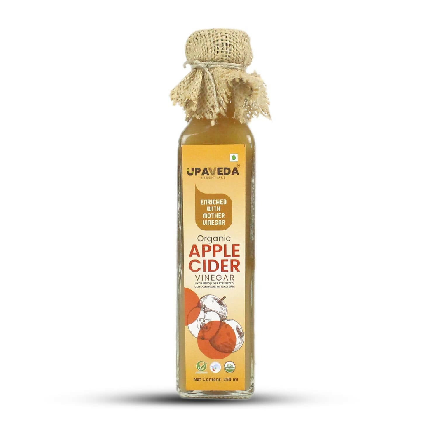 Upaveda Organic Apple Cider Vinegar - Swadesiicart