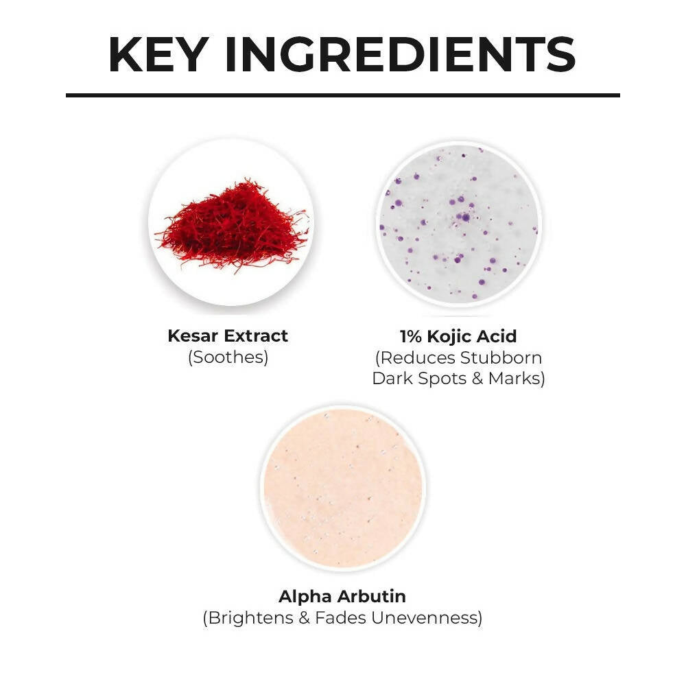 Dr. Sheth's Kesar & Kojic Acid Oil-Free Moisturizer - Hydrates & Fades Pigmentation - Swadesiicart