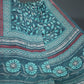 Peacock Blueish With Jaal Design Semi Crepe Silk Saree By Gayathri Reddy Designer Studio | Swadesiicart