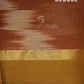 Dual Shades of Maroon And Chikoo Mangalagiri Ikkat Cotton Saree By Gayathri Reddy Designer Studio | Swadesiicart
