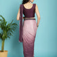 Mitera Maroon Ombre Dyed Ready to Wear Saree | Swadesiicart