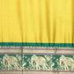 Anouk Yellow Zari Pure Silk Banarasi Saree | Swadesiicart