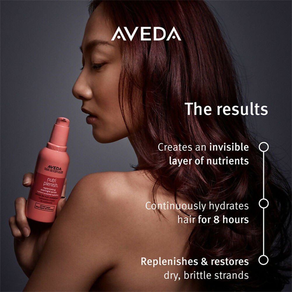 Aveda Nutriplenish Hydrating Serum for Dry & Frizzy Hair with Coconut Oil | Swadesiicart