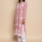 HOUSE OF KARI Floral Embroidered Fizaa Chikankari Pure Cotton Straight Kurta | Swadesiicart