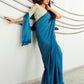 Tikhi Imli Solid Satin Saree | Swadesiicart