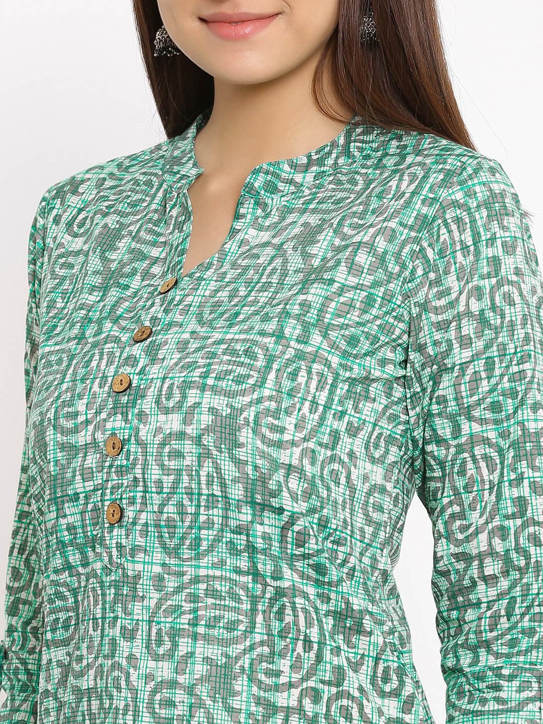 HERE&NOW Paisley Printed Straight Kurta - Swadesiicart