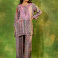 HOUSE OF KARI Floral Embroidered Regular Chikankari Straight Kurta with Palazzos | Swadesiicart