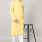 Abstract Embroidered Cotton Kurta by Hilo Design