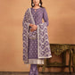 Anaita Lavender Embroidered Faux Georgette Salwar Suit