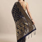 Kalini Ethnic Motifs Woven Design Zari Banarasi Saree | Swadesiicart