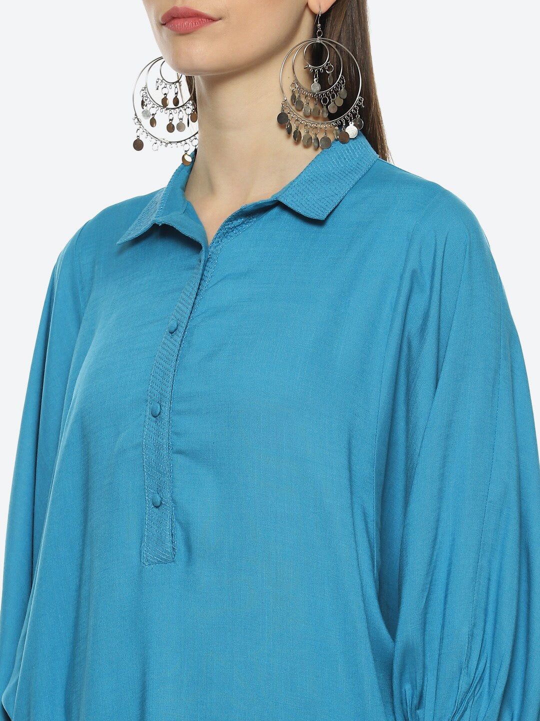 Biba Women Thread Work Pathani Kurta - Swadesiicart