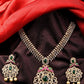 Saraf RS Jewellery Women Gold and Green Gold-Polished Jewellery Set