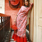 Anouk Women Pink Printed Straight Kurta - Swadesiicart