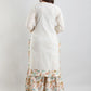 Kalini Off White Floral Yoke Desig Mirror Work Pure Cotton Kurta & Sharara With Dupatta | Swadesiicart
