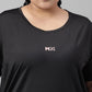 MKH Plus Size Drop Shoulder Sleeves Dri FIT Relaxed Fit Sports T-shirt - Swadesiicart