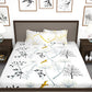 Story@home White & Blue Floral King Bedsheet with 2 Pillow Covers - Swadesiicart