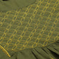 ADA Women Green & Yellow Chikankari Embroidered Sustainable Handloom Kurta with Trousers | Swadesiicart