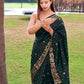 Kalini Floral Woven Design Zari Banarasi Saree | Swadesiicart