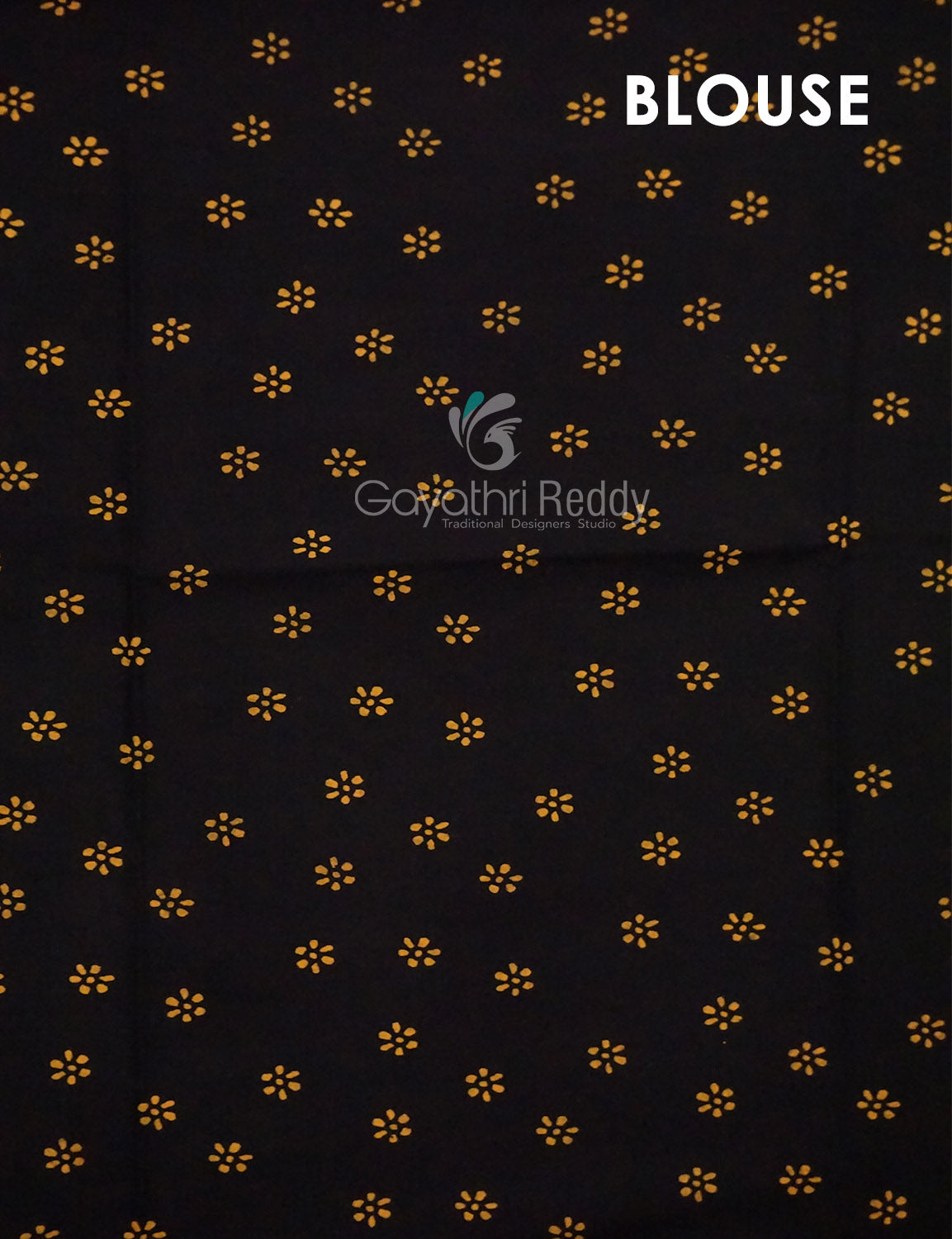 Mustard Yellow And Chikoo Coloured Block Print Handloom Mulmul Cotton Saree By Gayathri Reddy Designer Studio | Swadesiicart