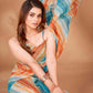 Tikhi Imli Striped Georgette Leheriya Ready to Wear Saree | Swadesiicart