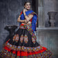 AI Fashion Black-Red Art Silk Designer Navratri Lehenga Choli Collection