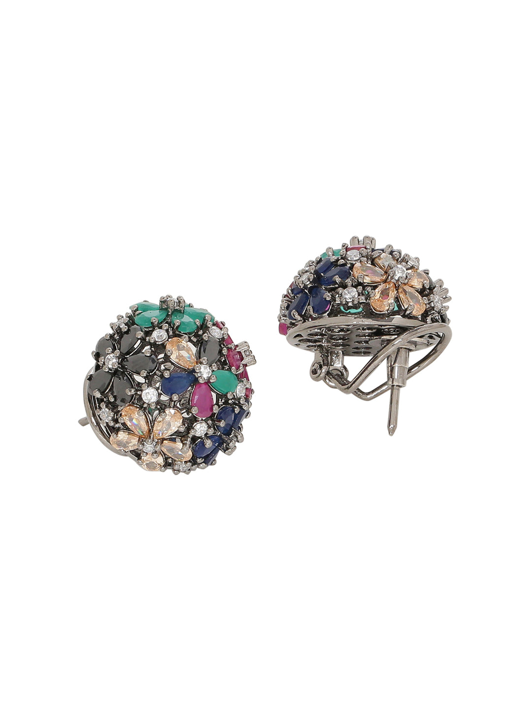 Shoshaa Multicoloured Circular Studs - Swadesiicart