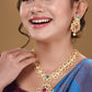 Saraf RS Jewellery Gold-Polished Multi-Colored Jewellery Set - Swadesiicart