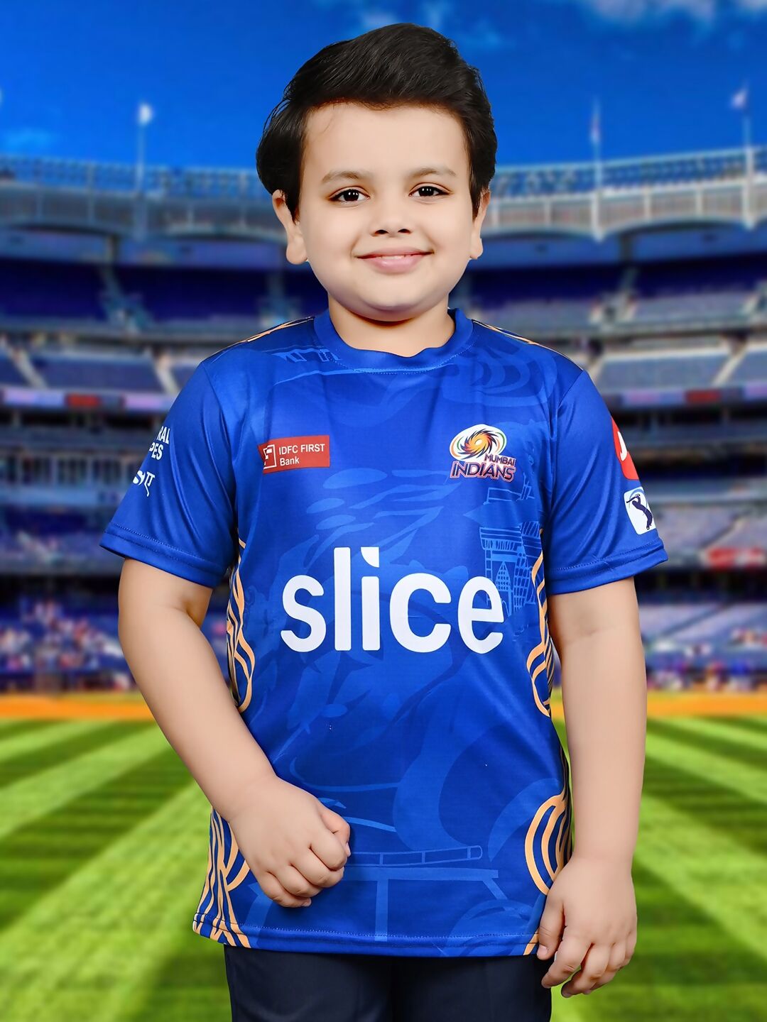 Baesd Kids MI Ipl, T20 Cricket Jersey T-shirt | Swadesiicart
