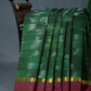 Dual Shades of Mango Green And Maroon Mangalagiri Ikkat Cotton Saree By Gayathri Reddy Designer Studio | Swadesiicart