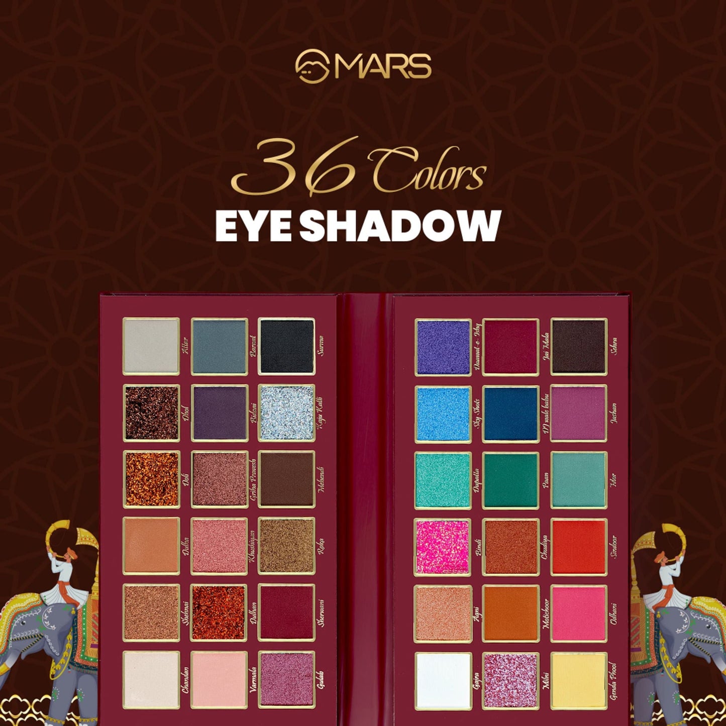 MARS Cosmetics Jashan-E-Sringaar Eyeshadow Palette - Swadesiicart
