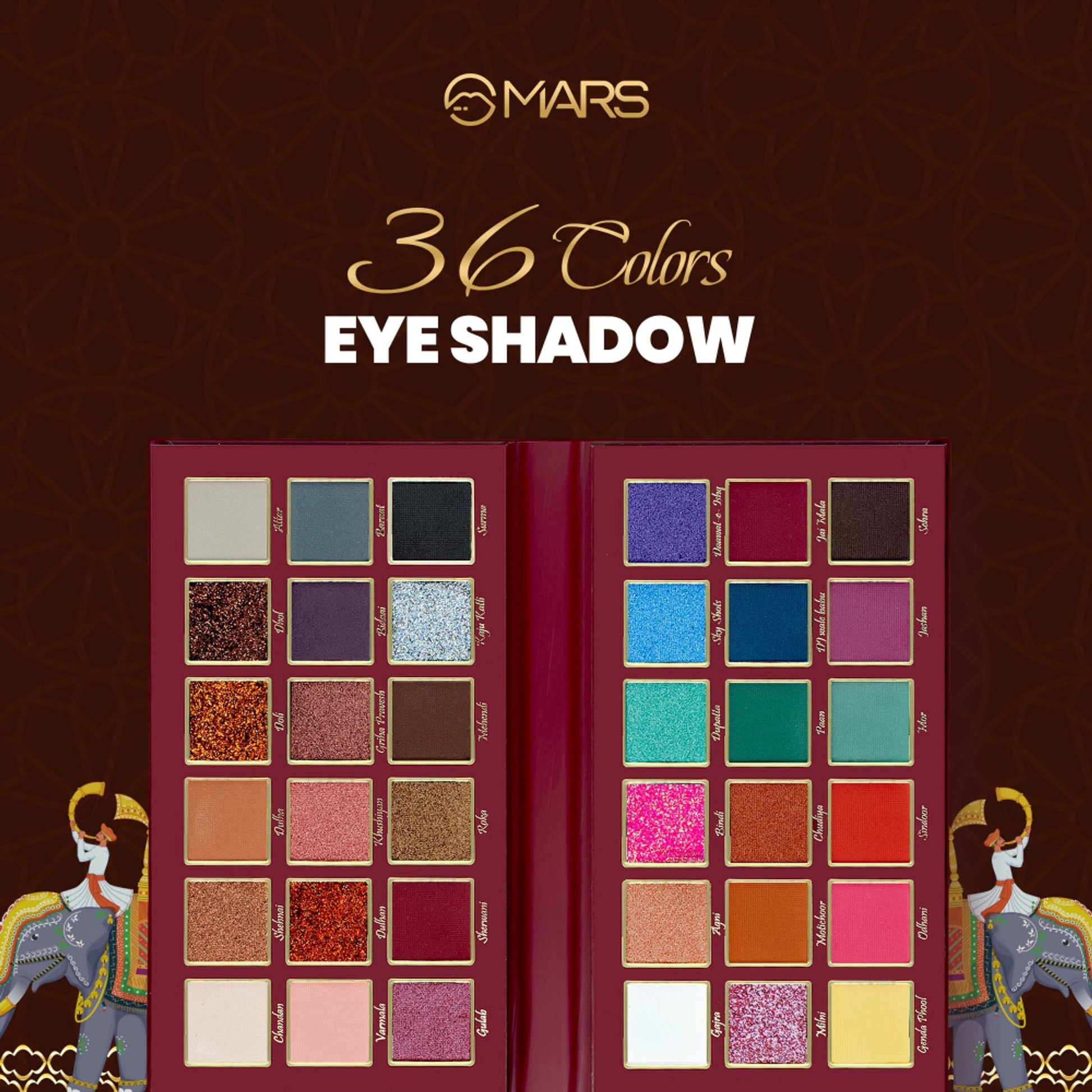 MARS Cosmetics Jashan-E-Sringaar Eyeshadow Palette - Swadesiicart