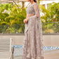 Tikhi Imli Embroidered Net Heavy Work Saree | Swadesiicart
