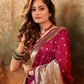 Anaita Maroon Designer Zari Weaving Pure Paithani Silk Saree With Blouse
