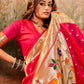 Anaita Pink Designer Zari Weaving Pure Paithani Silk Saree With Blouse