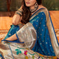 Anaita Teal Designer Zari Weaving Pure Paithani Silk Saree With Blouse