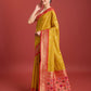 Monjolika Fashion Exquisite Designs With This Regal Mustard Color Patola Pallu Banarasi Tissue Silk Saree | Swadesiicart